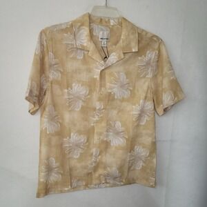 INDUSTRY Republic Clothing Hawaiian Camp Shirt Men S Floral Watercolor Button Up